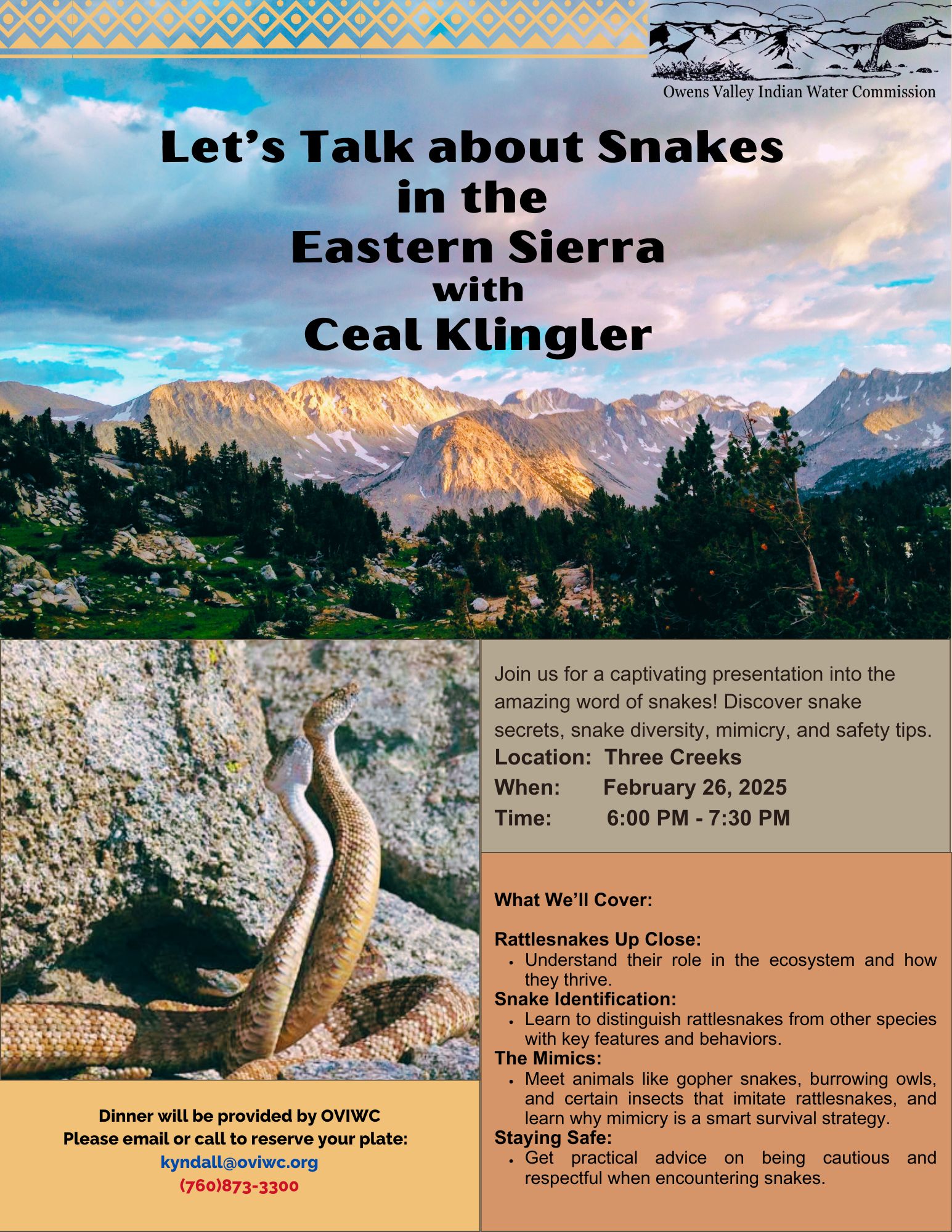 Rattlesnake Lecture Feb 26