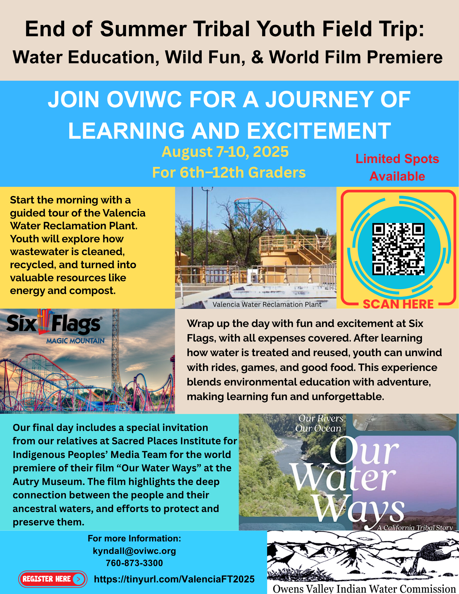 Youth Educational Field Trip Aug 7-10